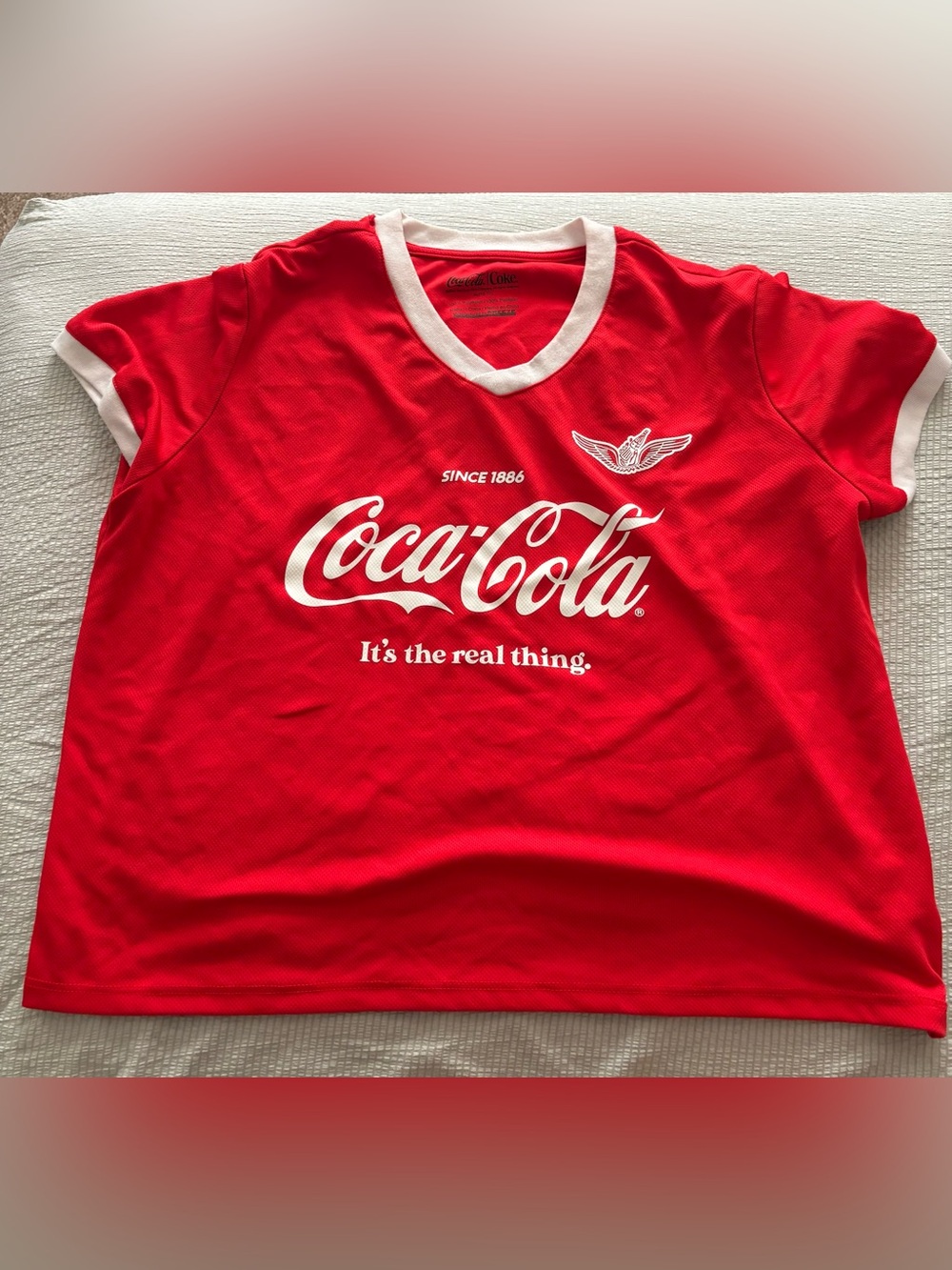 Coca Cola Red and White Jersey Shirt